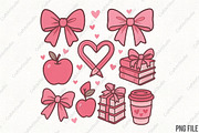 Teacher Valentine Coquette PNG, an Illustration by CraftArtStudio (Thumbnail 1 of 4)