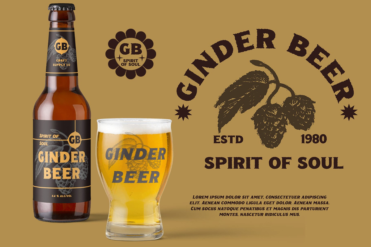 Ginder Rough, a Serif Font by Craft Supply Co. (Photo 7 of 8)