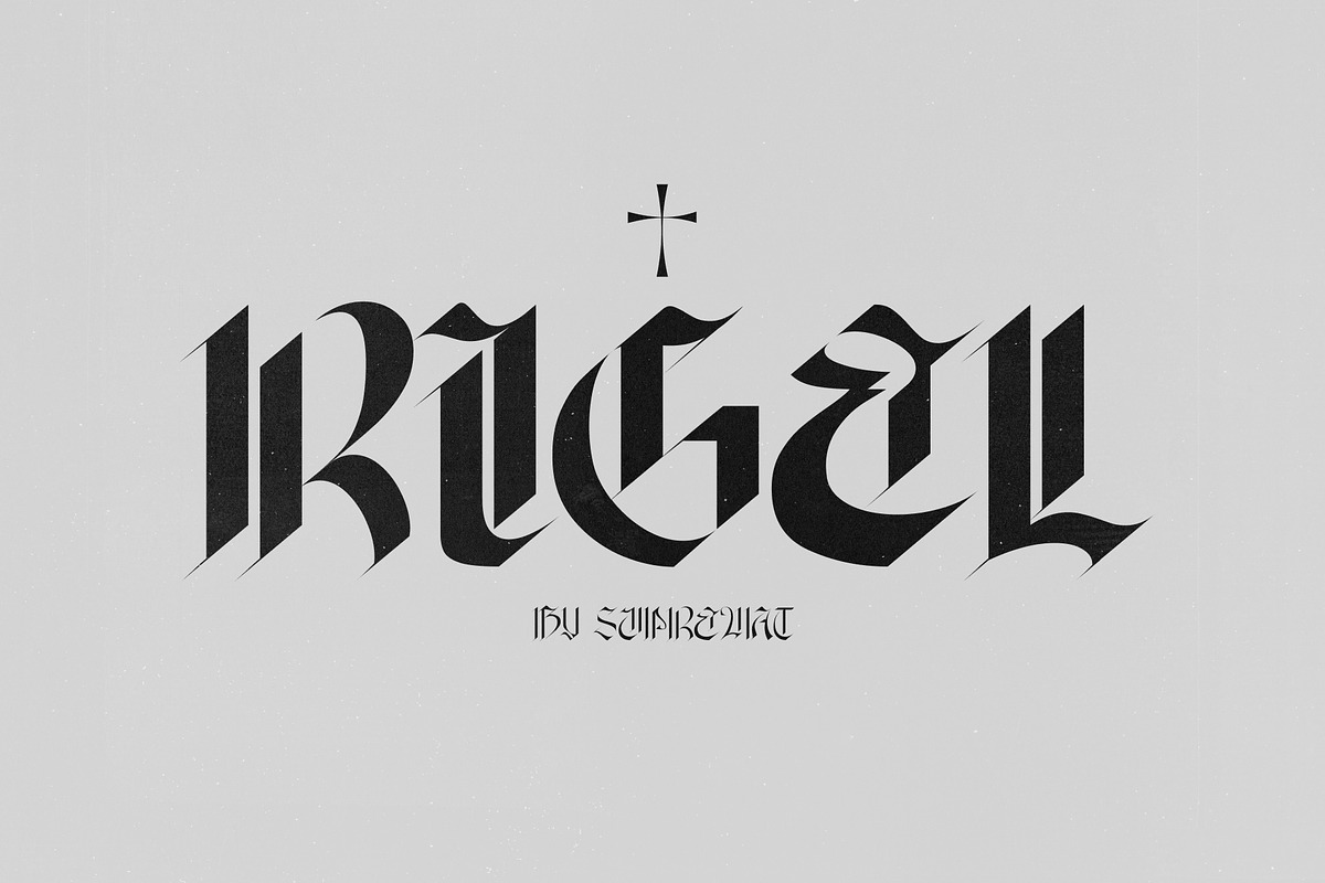 Rigel | Font Family, a Font by Supremat (Photo 1 of 8)