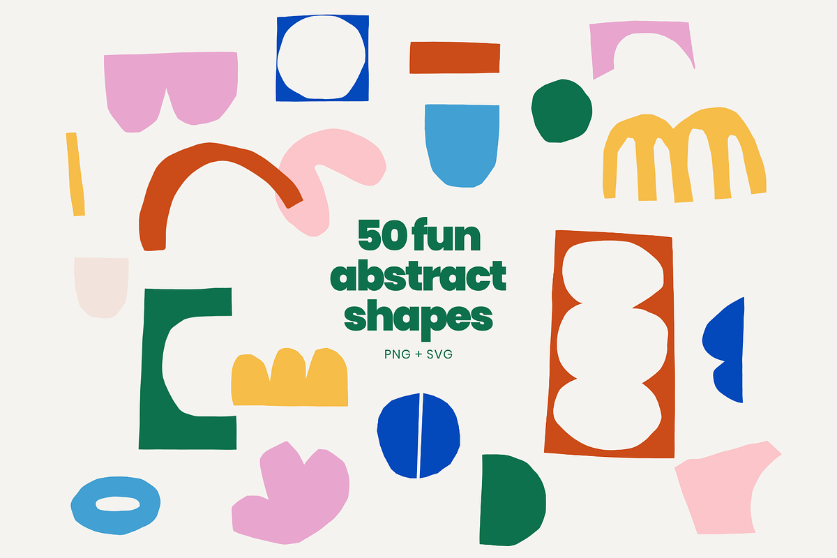 50+ Abstract Shapes Graphic Collection