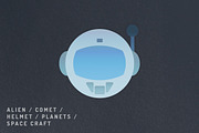 12 Vibrant Space Icons, an Outline Icon by Milktoast (Thumbnail 12 of 12)