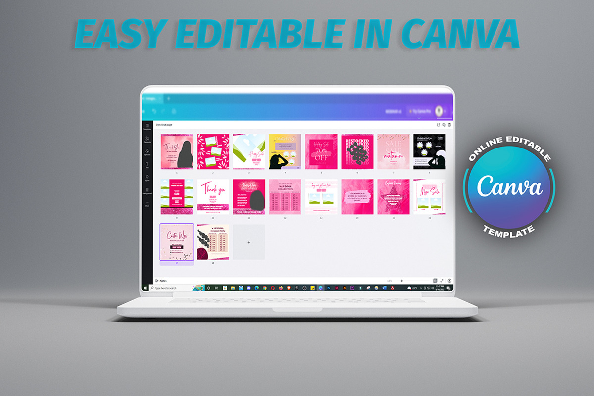 18 Hair Flyers | Wig Flyers Canva, a Flyer Template by Madhabi Studio (Photo 3 of 3)