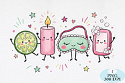 Cute Spa Day Self Care Friends PNG, a Seasonal Illustration by Daily.Designs (Thumbnail 1 of 5)