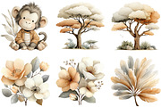 Safari animals watercolor clipart, an Illustration by Sublimation Artist (Thumbnail 7 of 7)