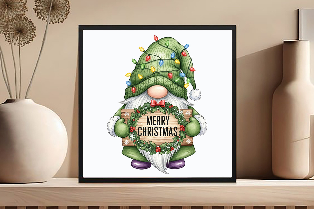Merry Christmas Gnomes Png, an Illustration by DreamCafeArt (Photo 4 of 6)