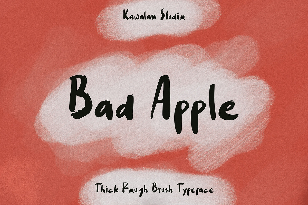 Bad Apple, a Font by Kawalan Studio (Photo 1 of 7)