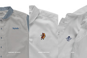 Button up peter pan collar mockup, a Shirt Mockup by made_by_nope (Thumbnail 5 of 7)