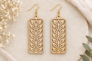 Filigree Rectangle Earrings SVG, an Object Graphic by Canvas Craft (Thumbnail 3 of 3)