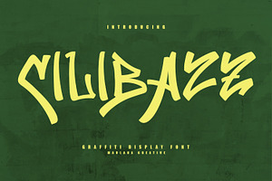 Cilibazz Graffiti Display Font, a Handwritten Font by Maulana Creative