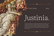 Justinia - 10 Old Style Fonts, a Serif Font by Nasir Udin (Thumbnail 1 of 14)