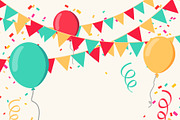Celebration Party Background, a Decorative Illustration by Black White Mouse Design (Thumbnail 1 of 3)