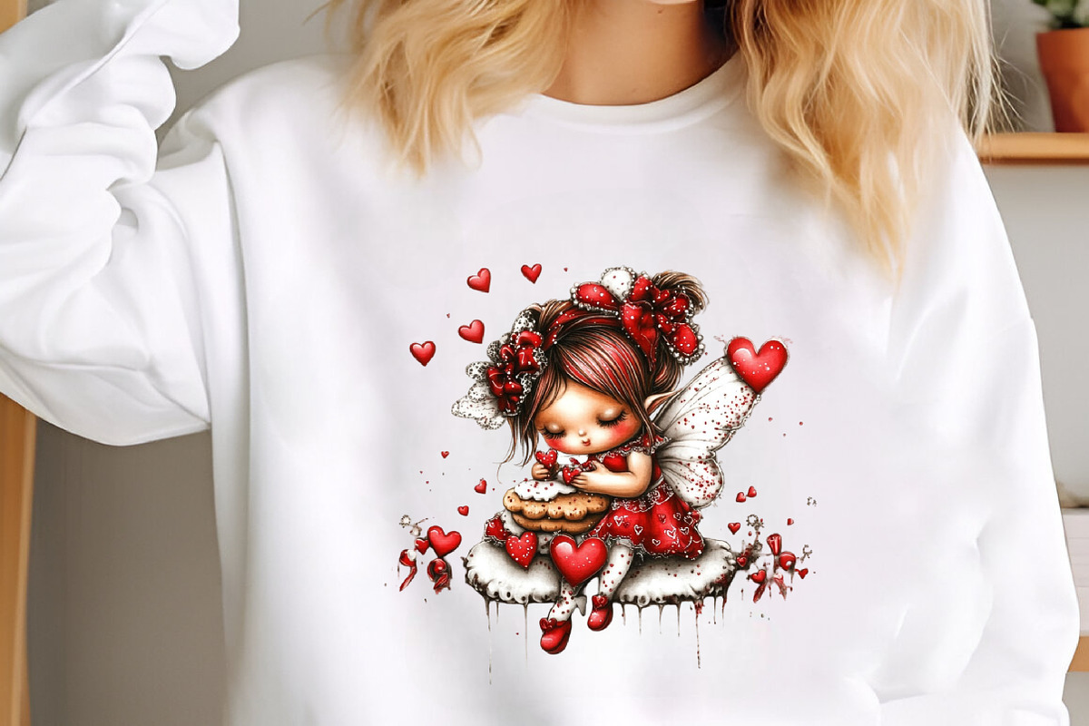 Whimsical Valentine's Fairy Clipart, an Illustration by designcity5 (Photo 4 of 5)