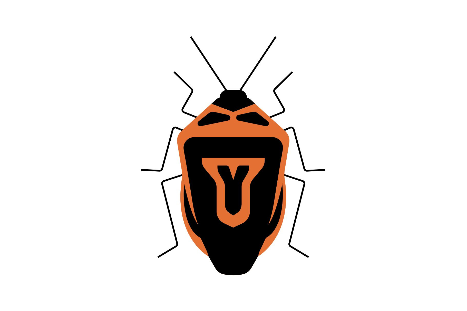 Shield Bug Insect, a Solid Icon by Buqancreative