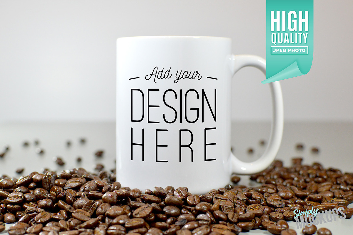 11oz Mug Mockup - 1 Sided, a Cups & Container Mockup by Simply Mockups (Photo 1 of 2)