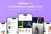 Fashionhut E-Commerce Mobile UI kit, an App Template by Ahmed Rubel (Thumbnail 2 of 7)