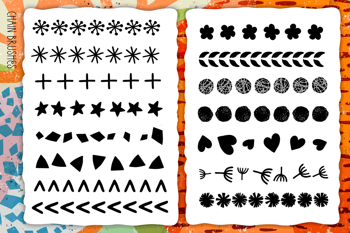 Abstract Florals Procreate Stamps, a Brush Add-On by cugypress (Photo 4 of 6)