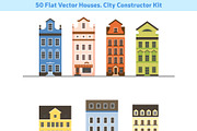 City Constructor. 50 Vector Houses, an Illustration by Maril (Thumbnail 2 of 2)
