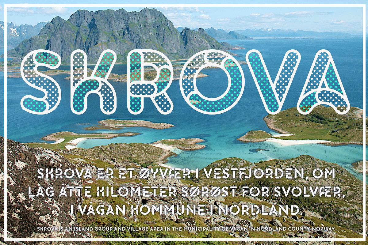 Skrova layered font preview 5