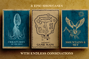Fantasy Worlds: Antique Map Creator, a Brushes & More by Salty Sweet Creative (Thumbnail 4 of 10)