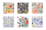 Modern Floral Seamless Patterns, a Pattern Graphic by Molly art (Thumbnail 4 of 9)