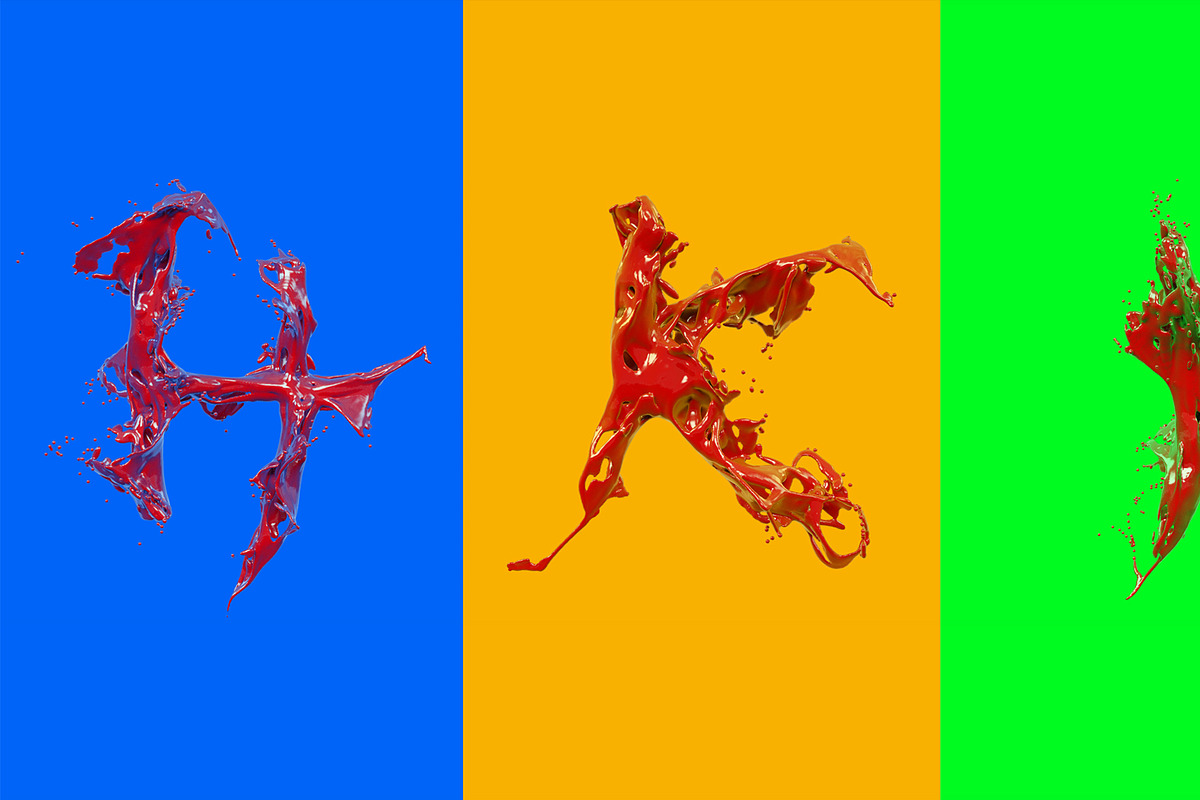 Liquid Alphabet preview 3