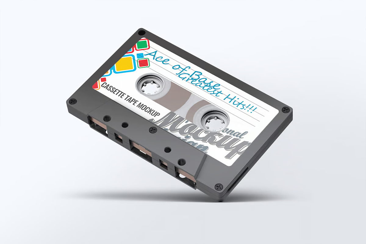 Cassette Tape Mock-Up, a Product Mockup by Se٧enStudio (Photo 8 of 8)