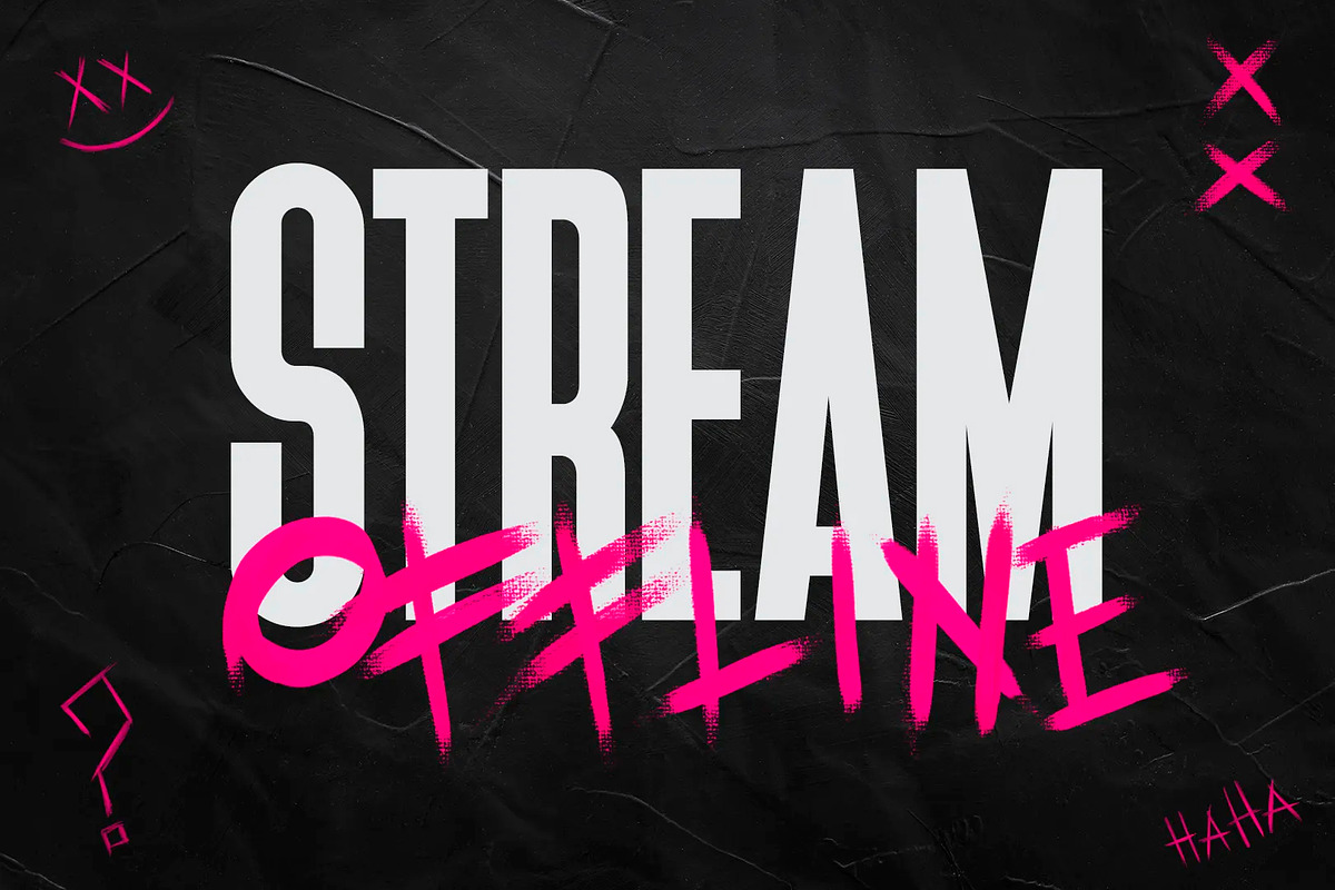 Glitch Twitch Overlay, a Design Template by StreamSkins (Photo 1 of 5)