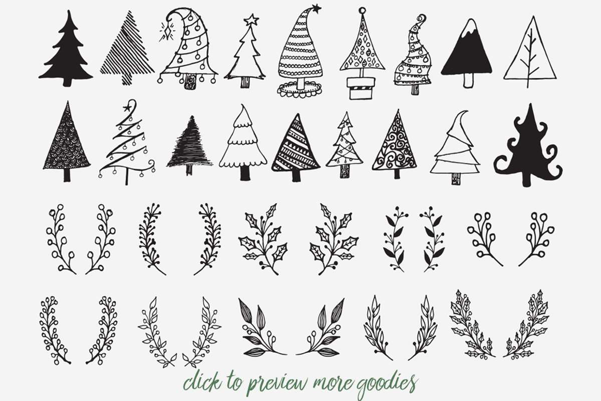 Hand Drawn Christmas Illustrations, a Seasonal Illustration by Brandi Lea Designs (Photo 2 of 4)