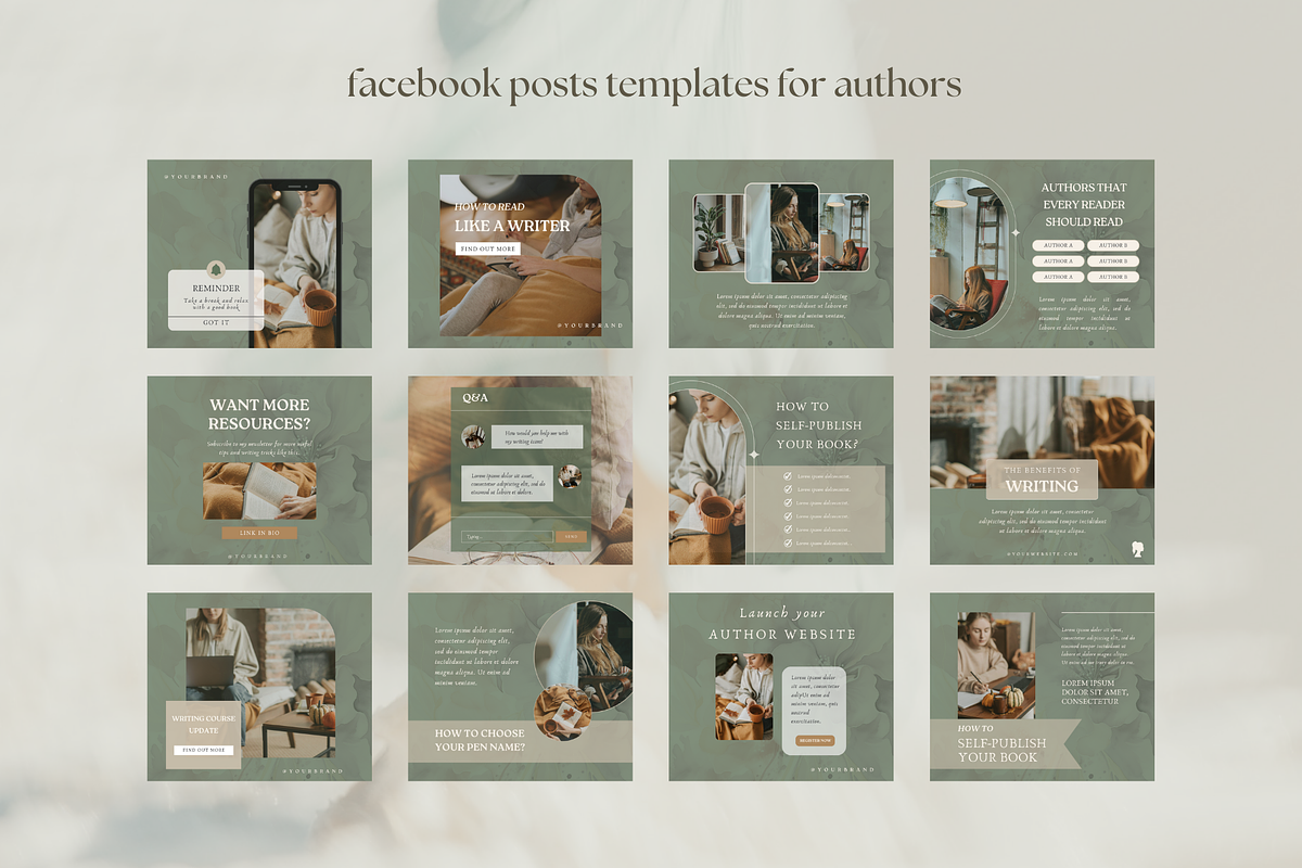 Author Facebook post template, a Social Media Template by Petite Zakka Boutique (Photo 2 of 7)
