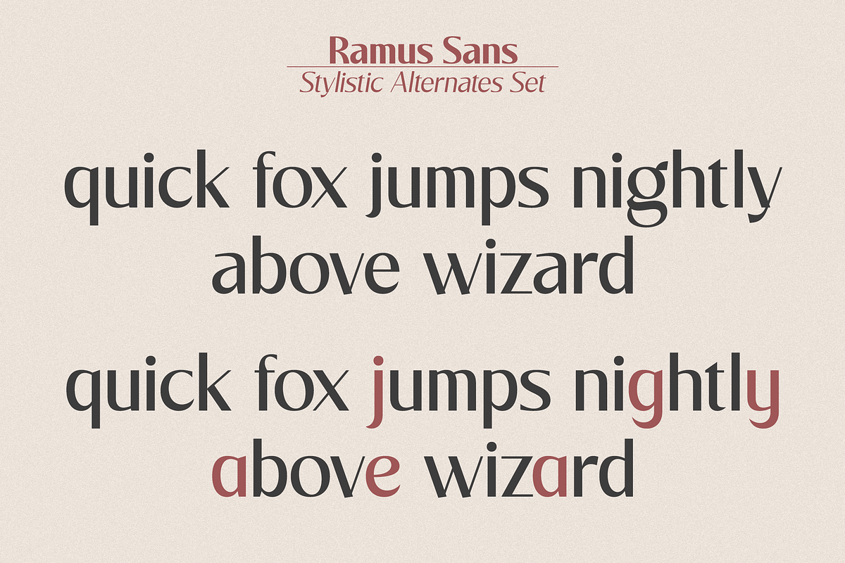 Ramus Sans - Simple Clean Font, a Sans Serif Font by Sign Studio (Photo 9 of 11)