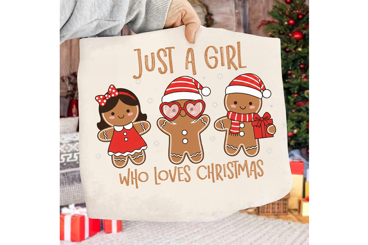 Just a Girl Who Loves Christmas Png, an Illustration by Libby Wishes (Photo 3 of 8)