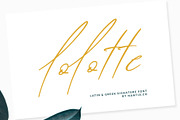 Greek font Lolotte Script, a Script Font by Greek fonts by nantia.co (Thumbnail 1 of 6)