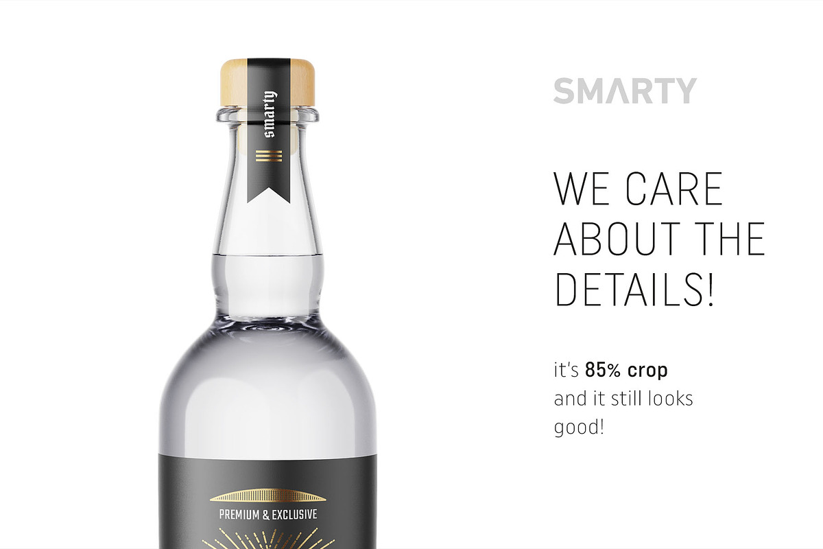Vodka bottle mockup, a Packaging Mockup by Smarty Mockups (Photo 4 of 5)