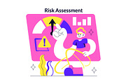 4 Risk Assessment Illustration, a Technology Illustration by denayunebgt (Thumbnail 4 of 4)