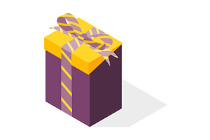 Gift box icon. Pastel colors, an Object Illustration by Things for designers