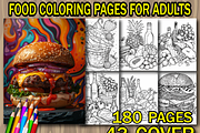 Food Coloring Book for Adults, a Seasonal Illustration by Printable Design Store (Thumbnail 1 of 7)