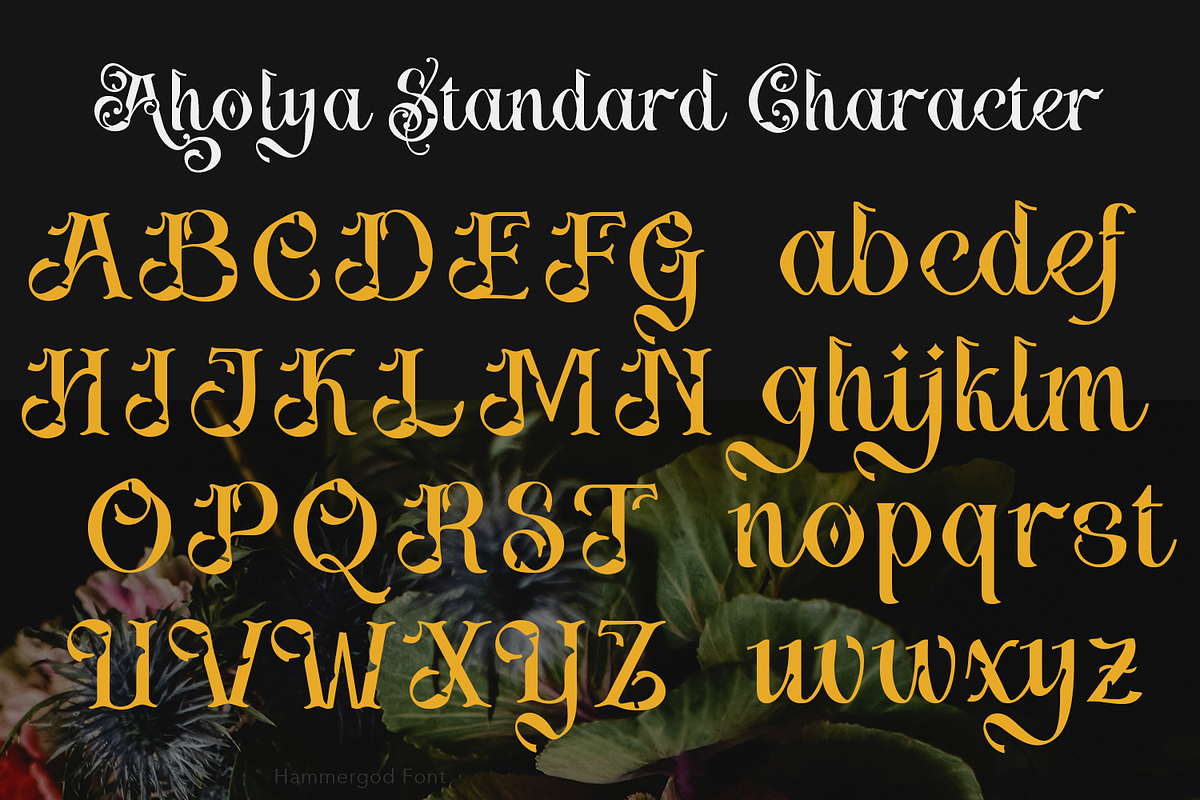 Aholya - Display Font, a Blackletter Font by TypeClassHeroes (Photo 3 of 10)