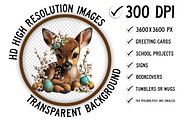 Whimsical Easter Animal Clipart, an Illustration by Craft Nest (Thumbnail 2 of 11)