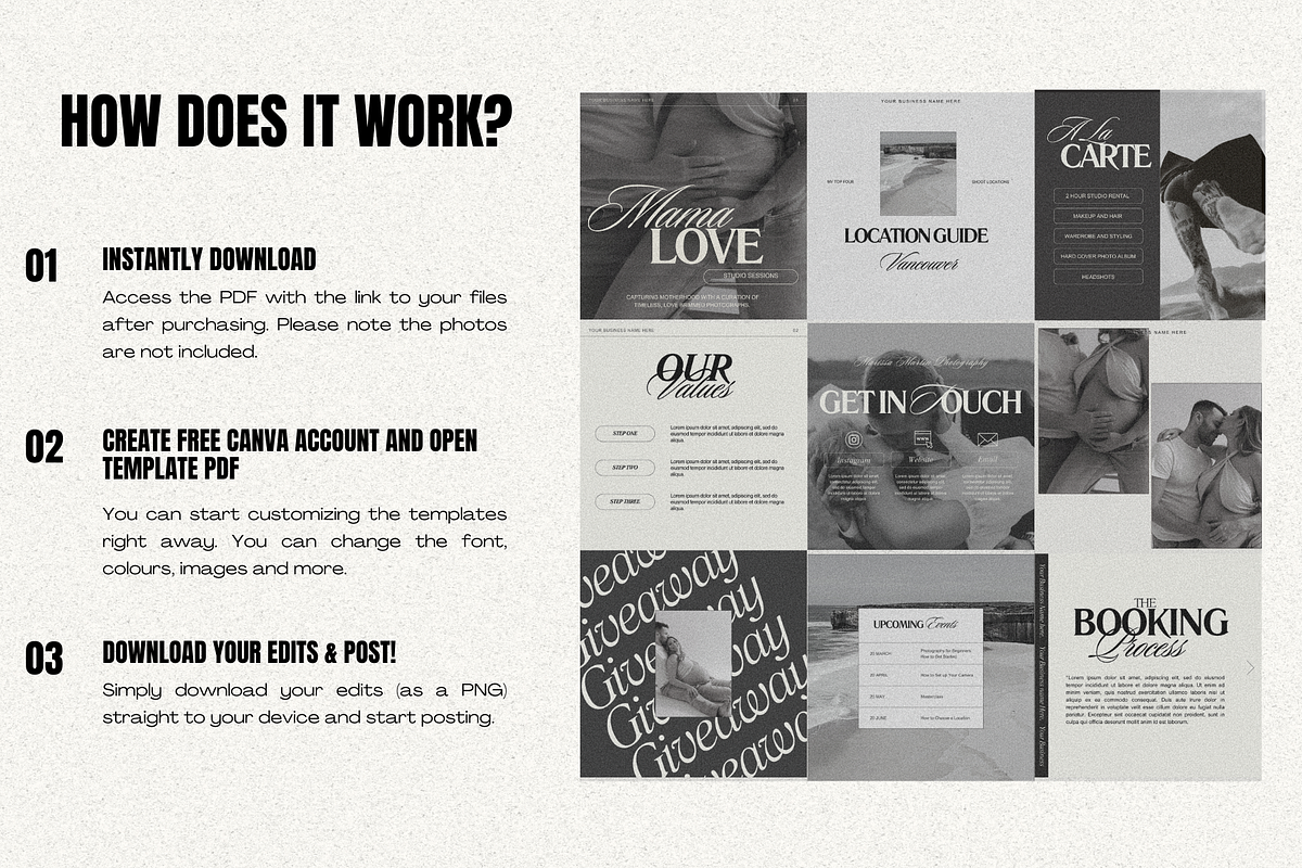 Photography Instagram Templates, a Social Media Template by digitaldispositions (Photo 9 of 9)