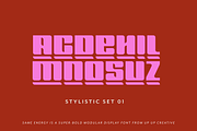 Same Energy, A Modular Sans Serif, a Sans Serif Font by Up Up Creative (Thumbnail 13 of 15)