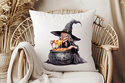 Funny Witch Halloween Bundle, an Illustration by Pixels.Craft (Thumbnail 5 of 7)