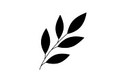 Botanical Leaf Silhouette Bundle, an Illustration by Creativeshirt (Thumbnail 47 of 51)