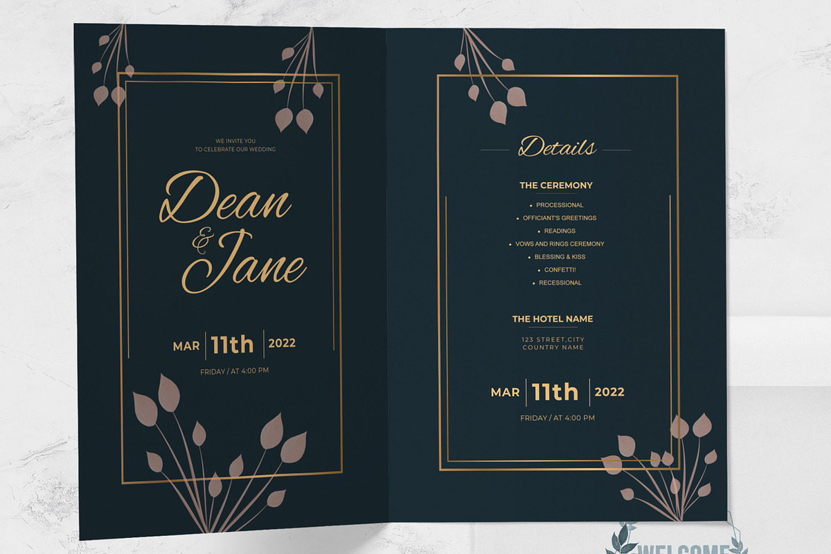 Wedding Invitation Card, a Stationery Template by MightyDesign (Photo 2 of 6)