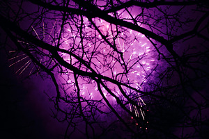 Fireworks light up the sky featuring celebration, year, and night