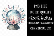 Wiccan Clipart Boho Witch Png Set, an Illustration by Designking (Thumbnail 4 of 5)