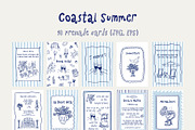COASTAL Summer - whimsical set, a Seasonal Illustration by Madiwaso (Thumbnail 6 of 13)