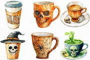 Halloween Skeleton Coffee Cup PNG, an Illustration by Craft Nest (Thumbnail 5 of 6)