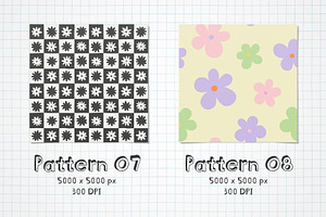 Soft Florals: Graphics Patterns