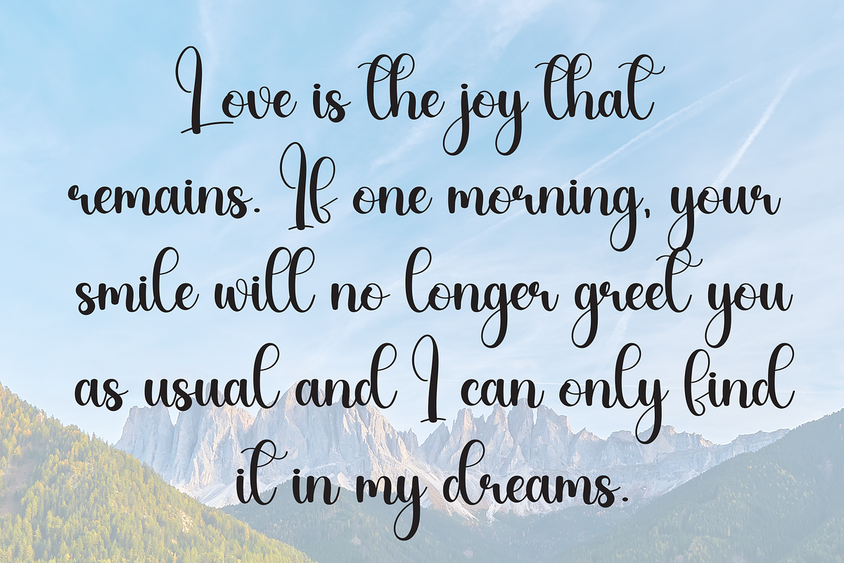 Mount | Script Font, a Handwritten Font by Scratchones (Photo 6 of 9)