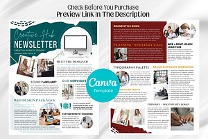 Editable Canva Newsletter Template